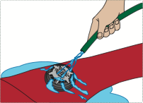 Drysuit inflation and exhaust valve cleaning