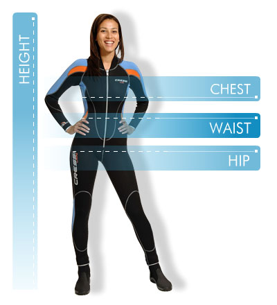 Cressi Wetsuit Size Chart Woman