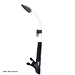 Apollo SV Dry Flex Silicone Snorkel - White / Black Silicone SN0