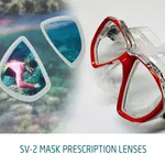 Optical Lens - Apollo SV-2 Mask - Right - +2.5 dioptre Bifocal
