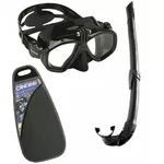 Cressi Action Mask with GoPro Mount & Free Snorkel Combo Black
