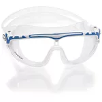 Cressi Skylight Ocean Swim Goggles - Clear Silicone - White/Pink