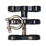 Hyperion 2 Hole Aluminium Ball & Joint Clamp with D-Shackle