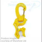Miflex Double Hose Retaining Clip (2 x LP) | Yellow