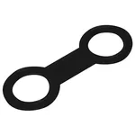 Ocean Pro Snorkel Keeper - Silicone Small | Black