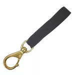 Swivel Snap Hook Size 2 with 130mm (5) Webbing Loop - Brass""