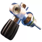 San-o-Sub DIN/K Sidemount Cylinder Valve - LEFT (232 bar) - Gree