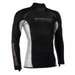 Sharkskin Chillproof Long Sleeve Top - Mens - Black / Silver - 5XL