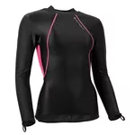 Sharkskin Chillproof Long Sleeve Top - Womens - Black / Pink - 8
