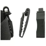 Sonar Black Plastic Webbing Lock Clip - 5 cm