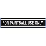 For Paintball Use Only - Large Cylinder Sticker